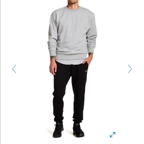 CHAMPION Power Fleece Sweatpants, BLACK,NEW - Picture 5 of 6